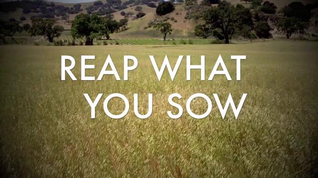 We will ultimately reap the consequences of what we are doing to the dirt.