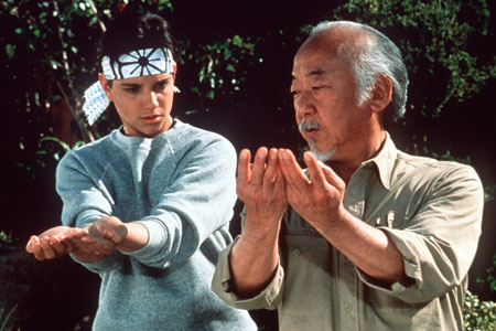 The Karate Kid with Mr. Miyagi