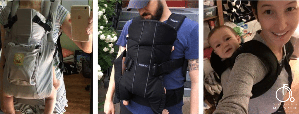 babywearing with a structured carrier