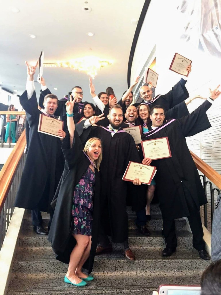 Celebrating our graduation from Concordia University's MBA Program, June 2020.