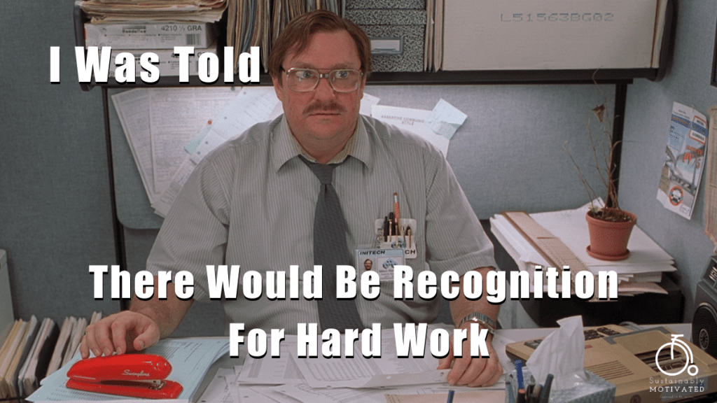 Milton from Office Space recognition meme.