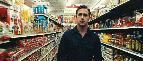Ryan Gosling at the grocery store