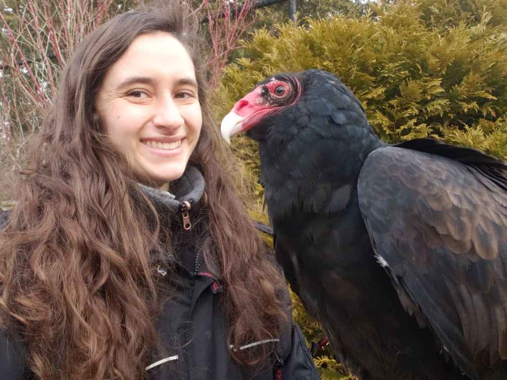 Adriana and Buzz the Turkey Vulture!