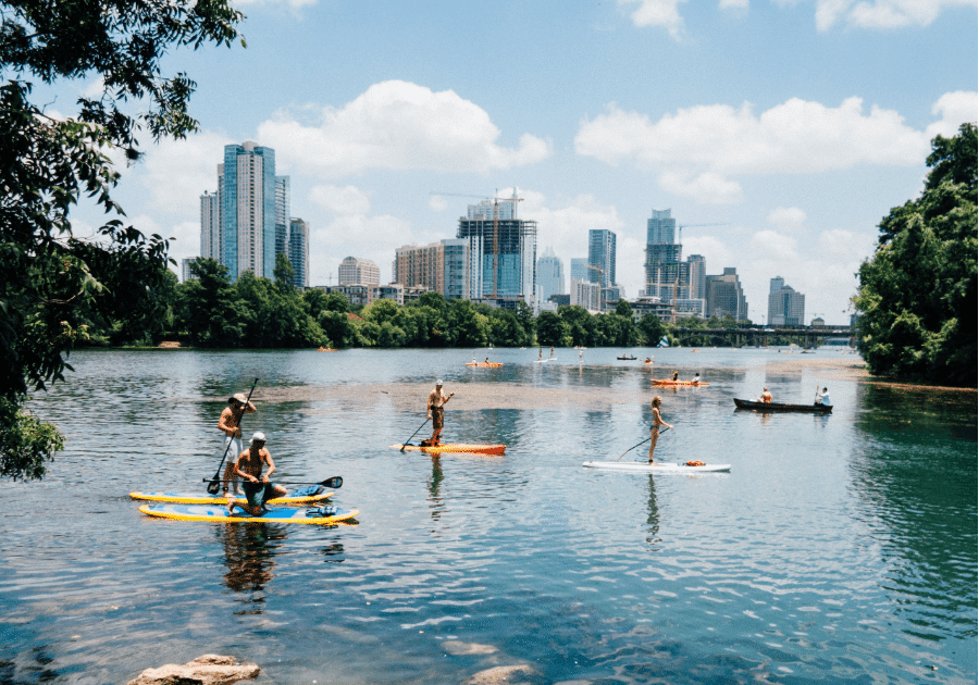Paddleboarding Austin