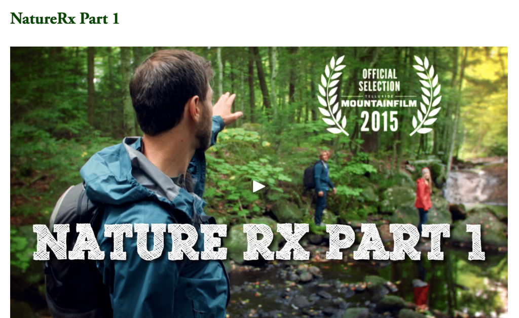 The original NatureRx series premiered at film festivals in 2015 and quickly won several best short film awards. Over the next year NatureRx became a global phenomenon - featured at over 50 film festivals worldwide and garnering 50M+ total aggregate views through social media