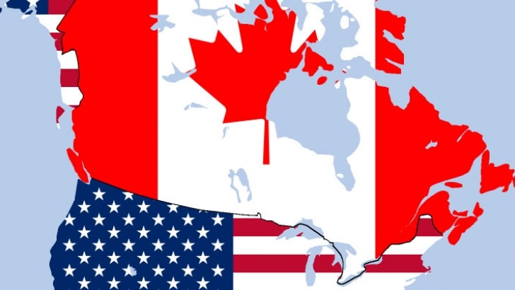 The Canada US border is the world's longest.